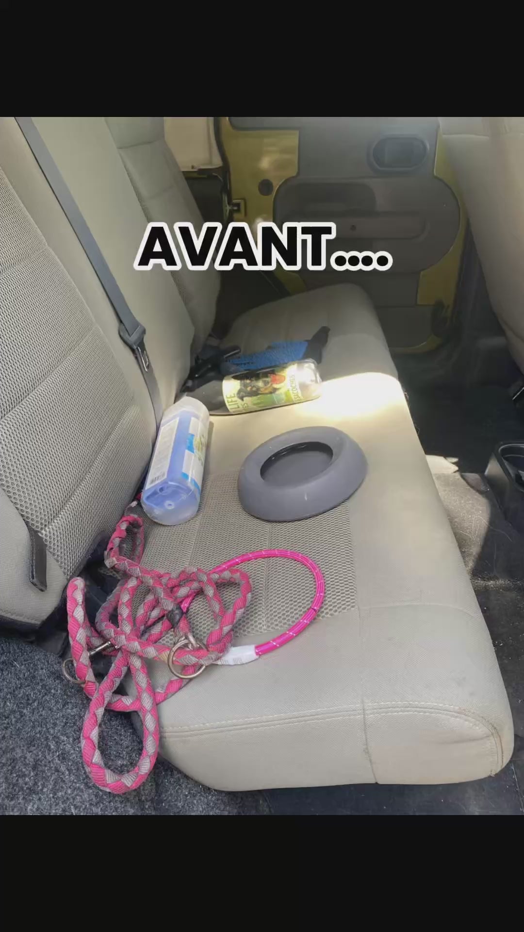 Organisateur de voiture pour chien – Plateau relevable, antidérapant et waterproof